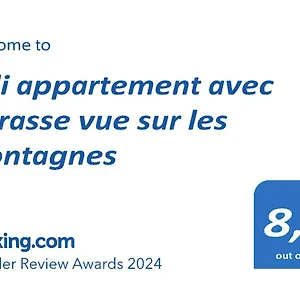 Joli Avec Terrasse Vue Sur Les Montagnes Appartement